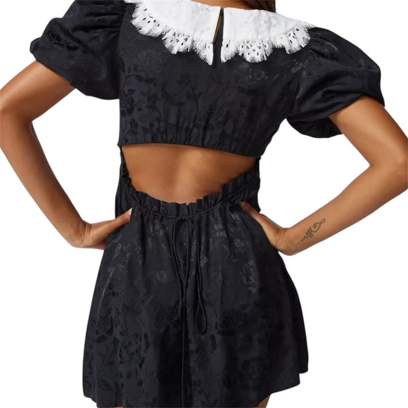 For Love & Lemons Yasmin Collared Floral Mini Dress - Picture 5 of 12